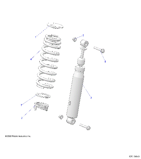 SUSPENSION, FRONT SHOCK MOUNTING - R24RRV99AC (C701218-01)