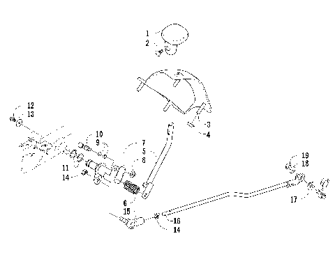 REVERSE SHIFT LEVER ASSEMBLY [83996]