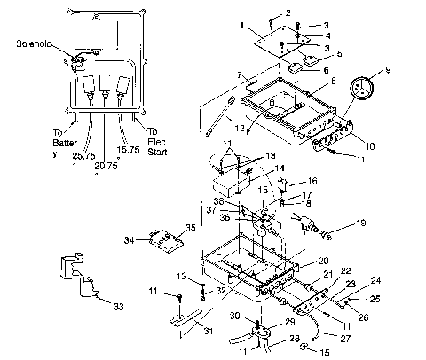 ELECTRICAL BOX SLX 780 B964287 and  Intl. SLX 780 I964287 (4937443744B011)