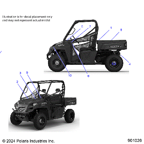 BODY, DECALS, GENERAL - R25CCA57A1 (901026)