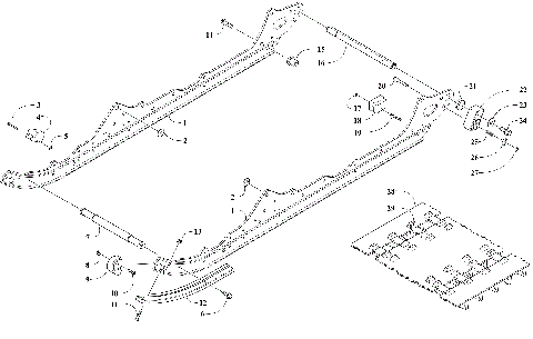 SLIDE RAIL AND TRACK ASSEMBLY [109871]