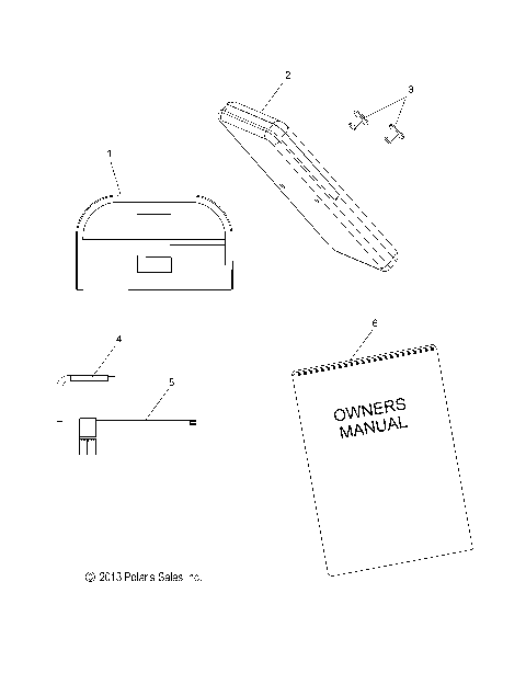 TOOLS, TOOL KIT and OWNERS MANUAL - S15CS6GSL/GEL (49SNOWTOOL14600V)