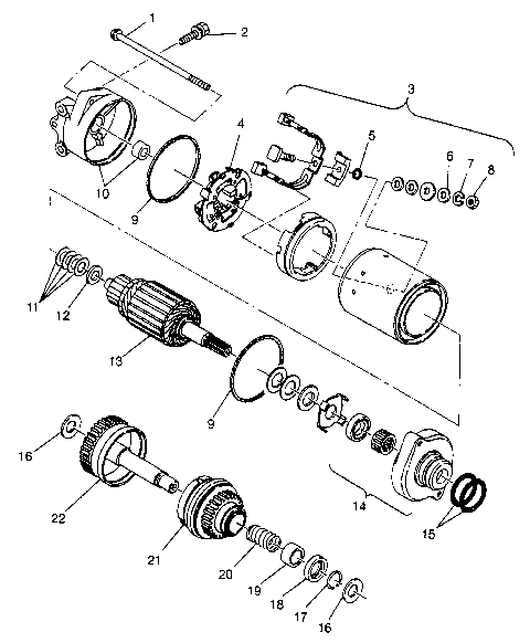STARTING MOTOR SLT 780 B974588 (4941174117C006)