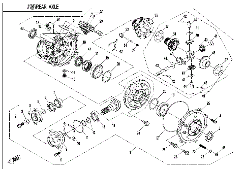 REAR AXLE (ON CAMMAND)