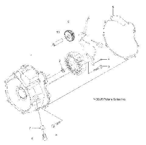 ENGINE, MAGNETO COVER - A14TN55FA (49ATVMAGNETOCVR09SPXP550)