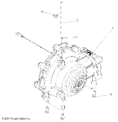 DRIVE TRAIN, FRONT GEARCASE (Built 8/29/07 and After) - R08RH68 ALL OPTIONS (49RGRTRANS08CREW)