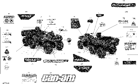 09- Decals Outlander 6X6 - 450 EFI