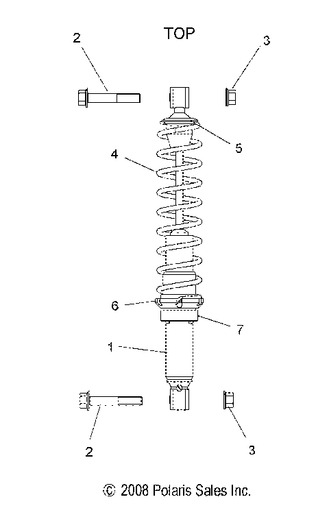 SUSPENSION, SHOCK, IFS - S10NT5BSL/BSM/BEL/BSF (49SNOWSHOCKIFS7041918)