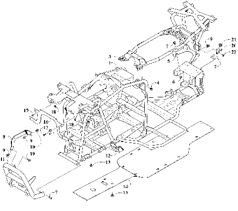 FRAME AND RELATED PARTS  [304390]