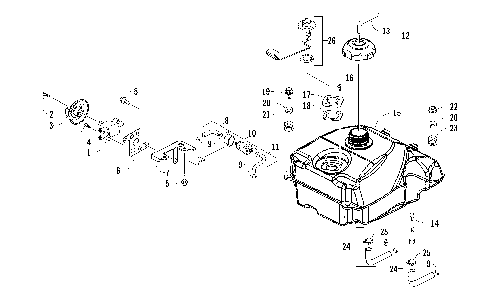 GAS TANK ASSEMBLY [92442]