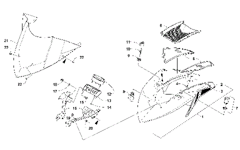 WINDSHIELD AND INSTRUMENTS ASSEMBLIES [103025]