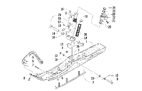 SKI AND SPINDLE ASSEMBLY [86576]