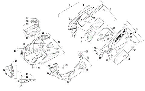 SKID PLATE AND SIDE PANEL ASSEMBLY