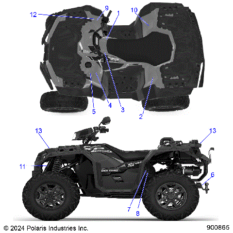 BODY, DECALS, GENERAL - A24SLE95FN/S95CN/S95FN/EN (900865)