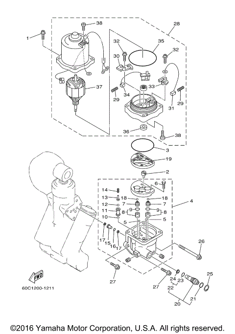 POWER TRIM TILT ASSY 2