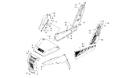 FRONT AND SIDE PANEL ASSEMBLIES [301098]
