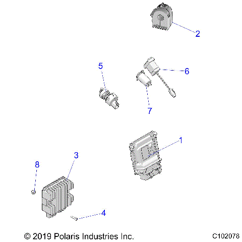ELECTRICAL, SWITCHES, ECU and CONTROL MODULES - A25SLE95PN (C102078)