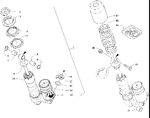 REAR SUSPENSION FRONT ARM SHOCK ABSORBER [105627]