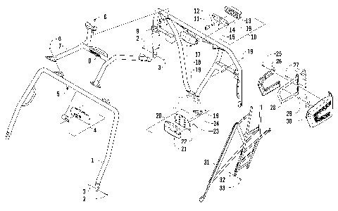 ROPS AND TAILLIGHT ASSEMBLY [97418]