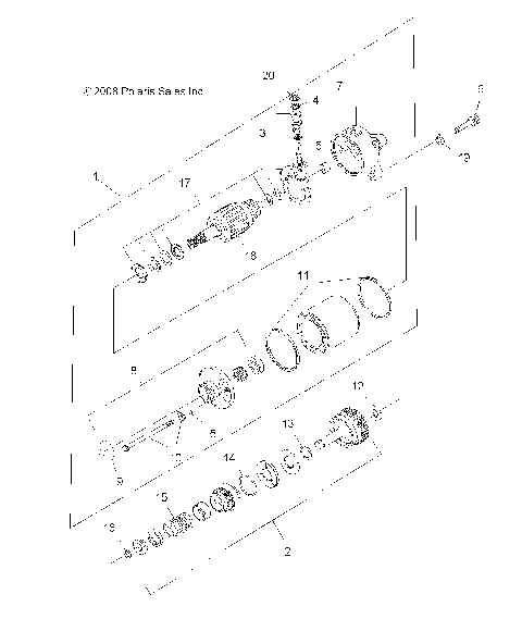 ENGINE, STARTING MOTOR - A10NA32FA (49ATVSTARTER09TB)