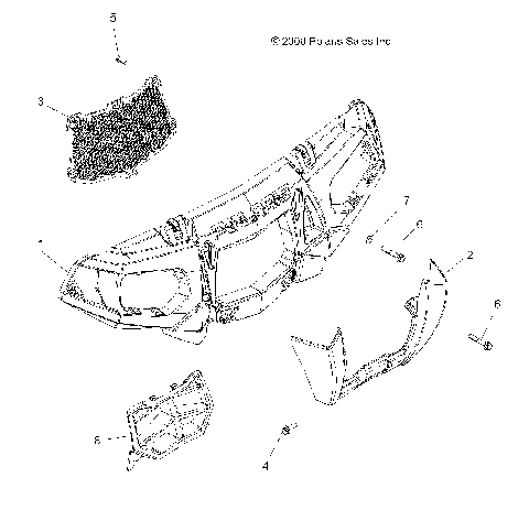BODY, FRONT BUMPER and MOUNTING - A09ZX85FS/CFS (49ATVBUMPER09SPXP550)