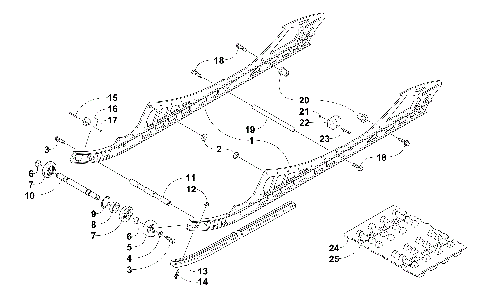 SLIDE RAIL AND TRACK ASSEMBLY [101431]