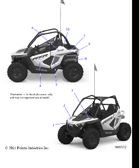 BODY, DECALS - Z21HCB18B2 (900332)
