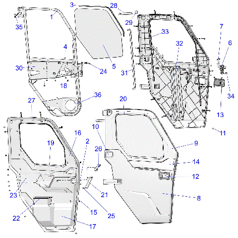 BODY, DOOR, FULL - R20RRW99A9/AA/AF/AP/AX/B9/BA/BF/BP/BX (C700920)