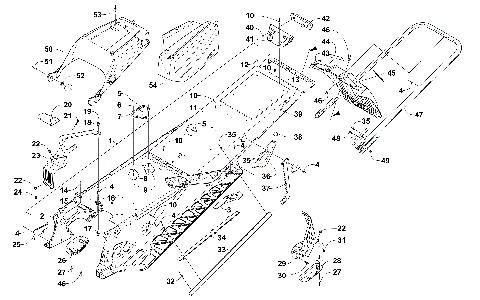TUNNEL, REAR BUMPER, AND SNOWFLAP ASSEMBLY [102929]