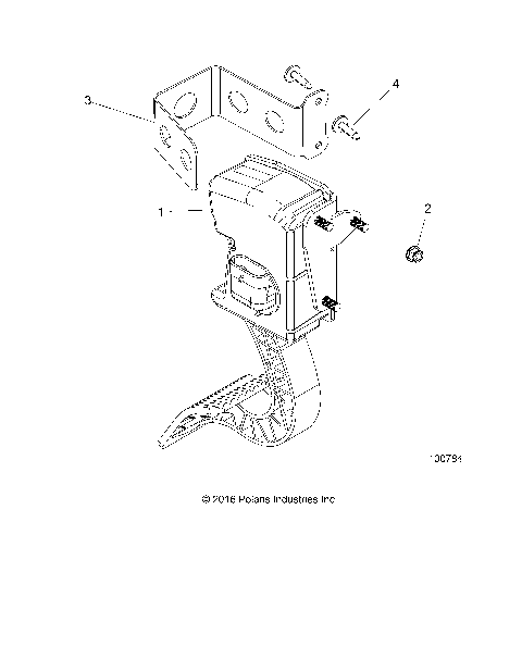 ENGINE, THROTTLE PEDAL AND MOUNT - A17HAA15A7/B7 (100784)