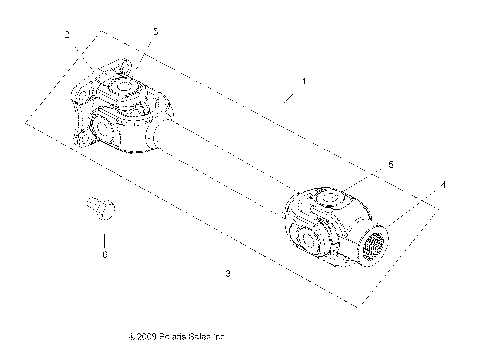 DRIVE TRAIN, PROP SHAFT, REAR - A14TN55FA (49ATVSHAFTPROPRR10SP550X2)