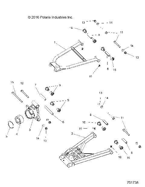 SUSPENSION, REAR - R17RTE87FU/F1/S87CU/C1/FU/F1 (701738)