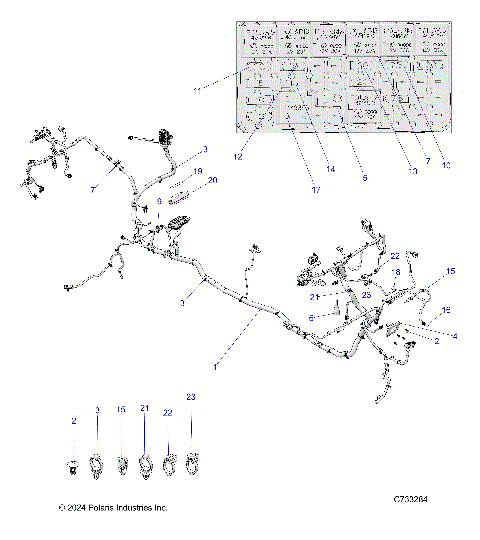 ELECTRICAL, WIRE HARNESS - R25RSB99AZ/BZ/AL (C733284)