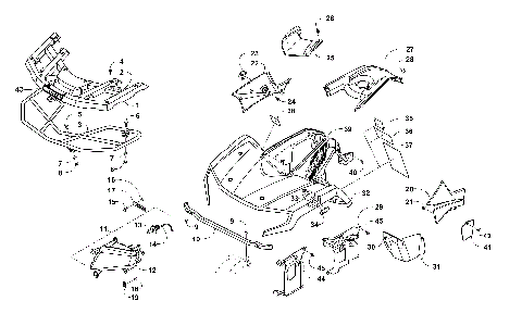 FRONT BODY, RACK, AND HEADLIGHT ASSEMBLY [301442]