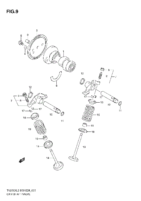 CAMSHAFT - VALVE