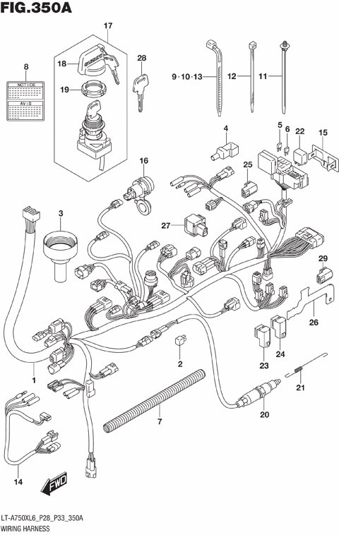WIRING HARNESS (LT-A750XL6 P28)