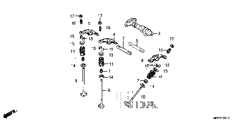 CAMSHAFT@VALVE (RR.)