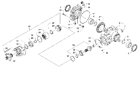REAR DRIVE GEARCASE ASSEMBLY [300259]