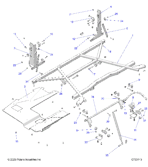 BODY, BOX MOUNTING - R24MAA57F1/MASC1/F1/C9/F9/CK (C733143)