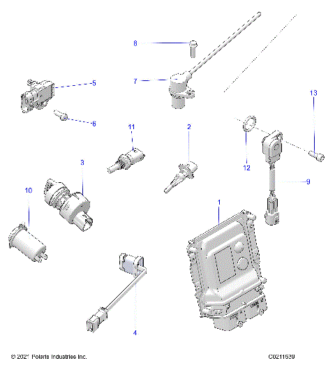 ELECTRICAL, SWITCHES, SENSORS, ECU and CONTROL MODULES - A22SXM95AG (C102345-5)