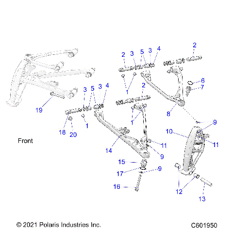SUSPENSION, CONTROL ARMS, and SPINDLE - S23TLG8RS/8RE (C601950)