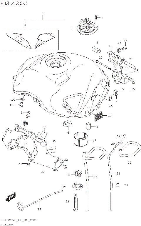 FUEL TANK ((GSX-S750Z,GSX-S750ZA):(E03,E28))
