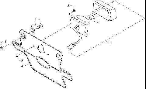LICENSE PLATE HOLDER ASSEMBLY [303235]