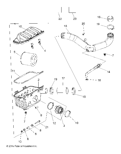 ENGINE, AIR INTAKE SYSTEM - R16RNA57A1/A9/A4/E57AH (49RGRAIRBOX15570MC)