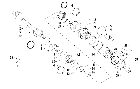 REAR SUSPENSION FRONT ARM SHOCK ABSORBER [91556]