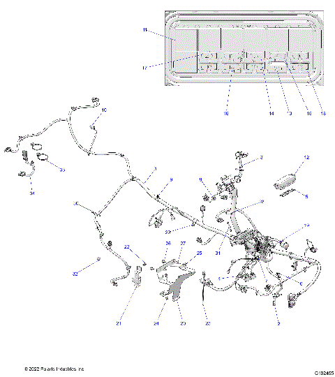 ELECTRICAL, MAIN WIRE HARNESS - A23SHR57AH (C102455)