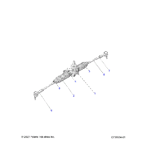 STEERING, STEERING RACK. - R23MAU57B4/B9 (C730934-01)