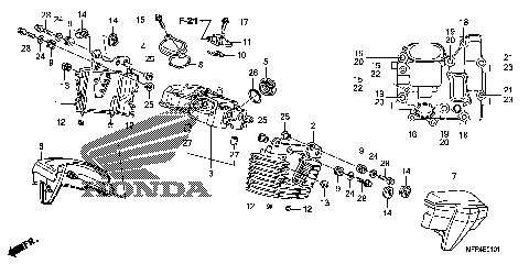 REAR CYLINDER HEAD COVER