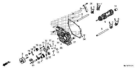 SHIFT DRUM@SHIFT FORK