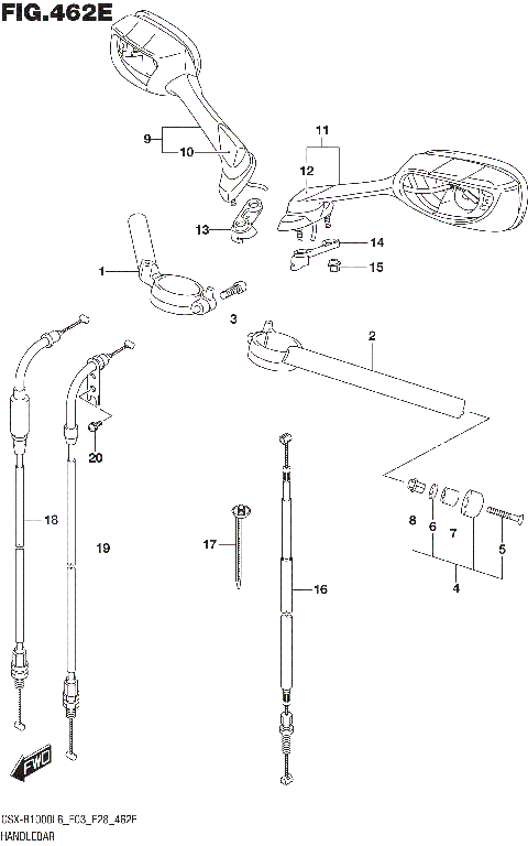 HANDLEBAR (GSX-R1000AL6 E33)
